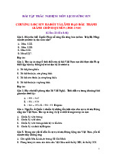 Bài tập trắc nghiệm môn Lịch sử Đảng Cộng Sản Việt Nam  | Trường đại học kinh doanh và công nghệ Hà Nội