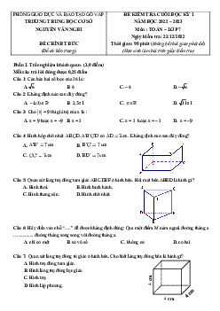 Đề cuối học kỳ 1 Toán 7 năm 2022 – 2023 trường THCS Nguyễn Văn Nghi – TP HCM