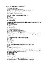 Bài tập chương 3 tiền tệ lạm phát | Trường Đại học Luật, Đại học Quốc gia Hà Nội