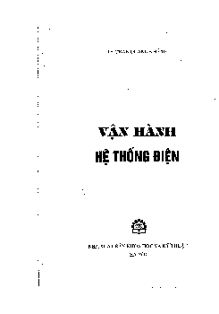 Giáo trình Vận hành hệ thống điện