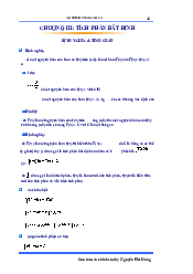 Chương III: Phân tích bất phương định ma trận | Đại học Sư phạm Hà Nội