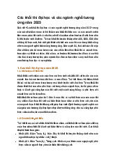 Các khối thi đại học và các ngành nghề tương ứng năm 2025