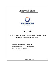 Tiểu luận Nhập Môn Logistics: Tác Động IoT Trong Quản Lý Hàng Tồn Kho. Môn Nhập môn ngành Logistics và QLCCU | Đại học Trường Đại học Phenika.