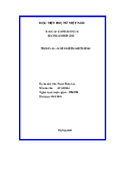 Báo cáo sản phẩm dự án học phần nhiếp ảnh: vấn đề ô nhiễm môi trường | Học viện Phụ nữ Việt Nam