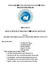 Xây dựng hệ thống quản lý gửi xe cho trường CNTT & TT | Đại học Thái Nguyên