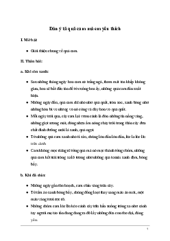 Tả quả cam mà em yêu thích (Dàn ý + 10 mẫu) | Tập làm văn lớp 5