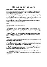 Đề cương môn Lịch sử Đảng - trường đại học Kiến trúc.