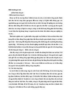 Lý thuyết về  Môi trường Marketing vĩ mô