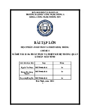 Phân Tích và Thiết Kế Hệ Thống Quản Lý Bán Máy Tính | Môn Phân tích và thiết kế hệ thống - Đại học Công Nghệ Đông Á