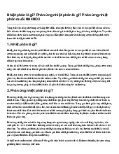 Nhiệt phân là gì? Phản ứng nhiệt phân là gì? Phản ứng nhiệt phân muối NH4NO3 | Hóa học 9