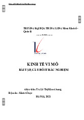 Bài tập, câu hỏi trắc nghiệm  Môn kinh tế học | Trường Đại học Kinh tế Thành phố Hồ Chí Minh