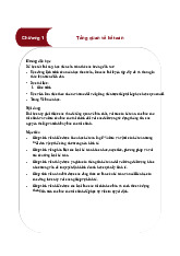 Chương 1 Tổng Quan về Kế Toán Môn Nguyên lý kế toán | Đại học Kinh Tế Quốc Dân