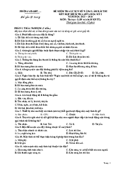 Đề thi giữa học kì 1 môn Tin học 6 năm 2023 - 2024 sách Kết nối tri thức với cuộc sống | Đề 5