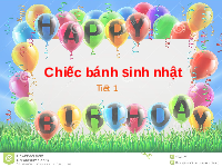 Giáo án điện tử Mĩ thuật 2 Bài 13 Cánh diều: Chiếc bánh sinh nhật