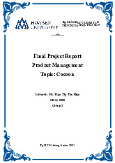 Cocoon | Final Project Report Product Management