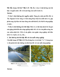 Giải SGK Địa lý 8 bài 7: Vai trò của tài nguyên khí hậu và tài nguyên nước đối với sự phát triển kinh tế - xã hội của nước ta | Kết nối tri thức
