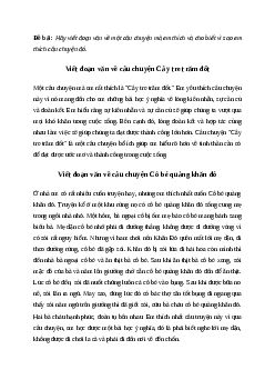 Viết đoạn văn về một câu chuyện mà em thích | Văn mẫu Tiếng việt 4| Cánh diều