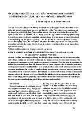 Nhận Diện Nguy Cơ Xung Đột Môi Trường | Độc học, môi trường và sức khỏe con người | Trường Đại học Khoa học Tự nhiên, Đại học Quốc gia Hà Nội