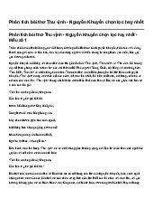 Phân tích bài thơ Thu vịnh - Nguyễn Khuyến chọn lọc hay nhất | Ngữ Văn lớp 11