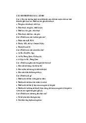 Câu hỏi trắc nghiệm ôn tập Triết học Mac-Lenin | Đại học Khoa học Tự Nhiên, Đại học Quốc gia Hà Nội