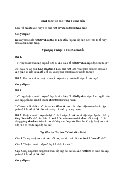 Giải Tin học 7 Bài 4: Sắp xếp nổi bọt | Cánh diều