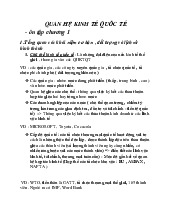 Đề cương quan hệ kinh tế quốc tế | Trường Đại học Luật - Đại học Quốc gia Hà Nội