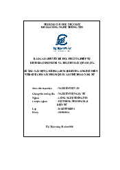 Báo cáo chuyên đề phần nghiệp vụ kinh doanh online và thanh toán qua mạng - Công nghệ thông tin| Trường đại học Điện Lực