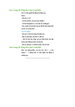 Giải SGK môn Tiếng việt 2 - Bài 33: Viết về một người lao động ở trường (4) | Cánh diều