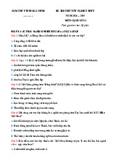 Đề thi thử tốt nghiệp THPT 2025 môn Lịch sử cụm trường THPT Bắc Ninh