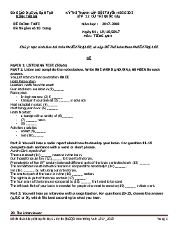 Đề thi chọn đội tuyển dự thi HSG quốc gia lớp 12 THPT tỉnh Bình Thuận năm 2017-2018