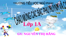 Giáo án điện tử Hoạt động trải nghiệm 1 chủ đề 6 Vì sự bình đẳng: Mùa xuân trên quê em