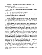 Chương 4: Quản trị Logistics trong chuỗi cung ứng | Tài liệu Quản trị chuỗi cung ứng