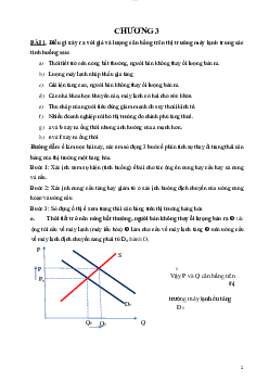 Bài tập Chương 3: Chi phí sản xuất và quyết định cung ứng của doanh nghiệp ( có đáp án)