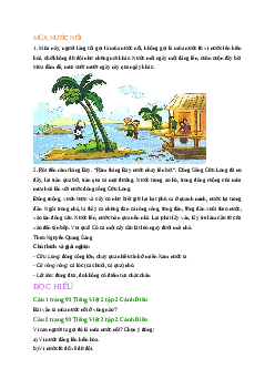 Giải SGK môn Tiếng việt 2 - Bài 29: Mùa nước nổi (2) | Cánh diều