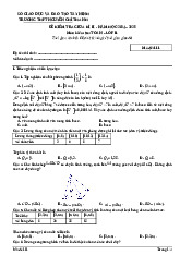 Đề giữa kì 2 Toán 11 năm 2024 – 2025 trường THPT Nguyễn Chí Thanh – Tây Ninh có đáp án