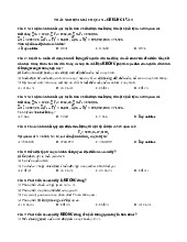 Cô Quỳnh - MCQs chương 1-2