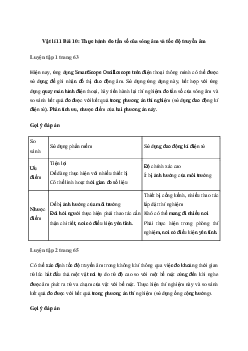 Giải Vật lí 11 Bài 1: Mô tả dao động | Chân trời sáng tạo