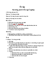 Kỹ năng phát triển nghề nghiệp - Kĩ Năng Mềm | Trường Đại học Tài nguyên và Môi trường Hà Nội