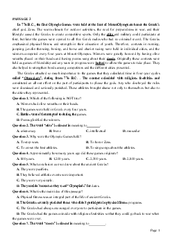 PASSAGE 3_Theme 4. Sport (Thể thao)