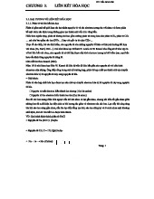 Liên Kết Hóa Học: Khái Niệm và Phân Loại trong Chương 3