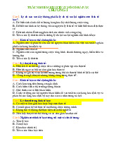 Câu hỏi trắc nghiệm có đáp án ôn tập môn Kinh tế vi mô 1 | Học viện Tài chính