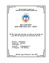 Quan điểm phát triển và ý nghĩa của việc nghiên cứu quan điểm đó trong nghiên cứu, học tập của sinh viên | Môn Triết học Mác - Lênin - Đại học Kinh Tế Quốc Dân