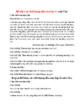 Đề khảo sát chất lượng đầu năm môn Văn lớp 11 năm 2025 (Đề 9)