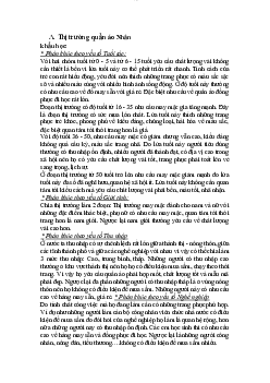 Báo cáo về Phân khúc thị trường