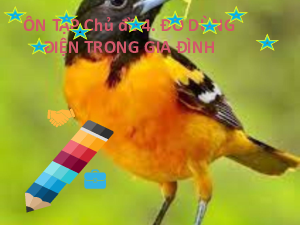 Ôn tập chủ đề 4. Đồ dùng điện trong gia đình | Bài giảng PowerPoint Công nghệ 6 | Cánh diều