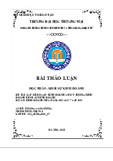 Kế Hoạch Kinh Doanh Nhà Hàng Mì Cay 7 Cấp Độ | Bài thảo luận khởi sự kinh doanh