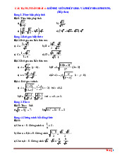 Các Dạng Toán 9 Bài 4 Liên Hệ Giữa Phép Chia Và Phép Khai Phương (Tiếp theo)