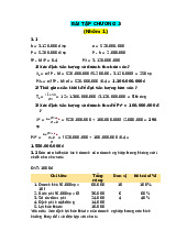 Bài tập Kế Toán Quản Trị Tổng Hợp | Kế toán quản trị | Đại học Nông Lâm Thành phố Hồ Chí Minh