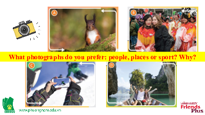 Bài giảng điện tử môn Tiếng Anh 7 Unit 4: In The Picture Lesson 4 - Vocabulary and Listening | Friends Plus