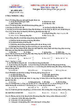 Đề thi giữa HK2 môn Lý 11 năm 2022 có đáp án (đề 4)